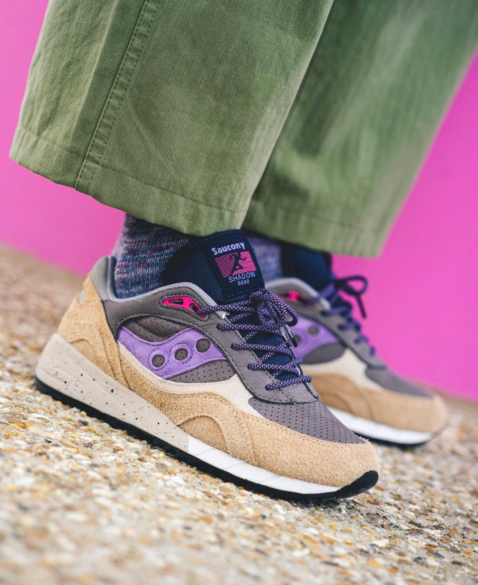 Democratique Socks Relax Chunky Flat Knit Supermelange Organic Cotton Irr - Wild Berry - Off White - Clear Purple - Petroleum Blue - Democratique Socks