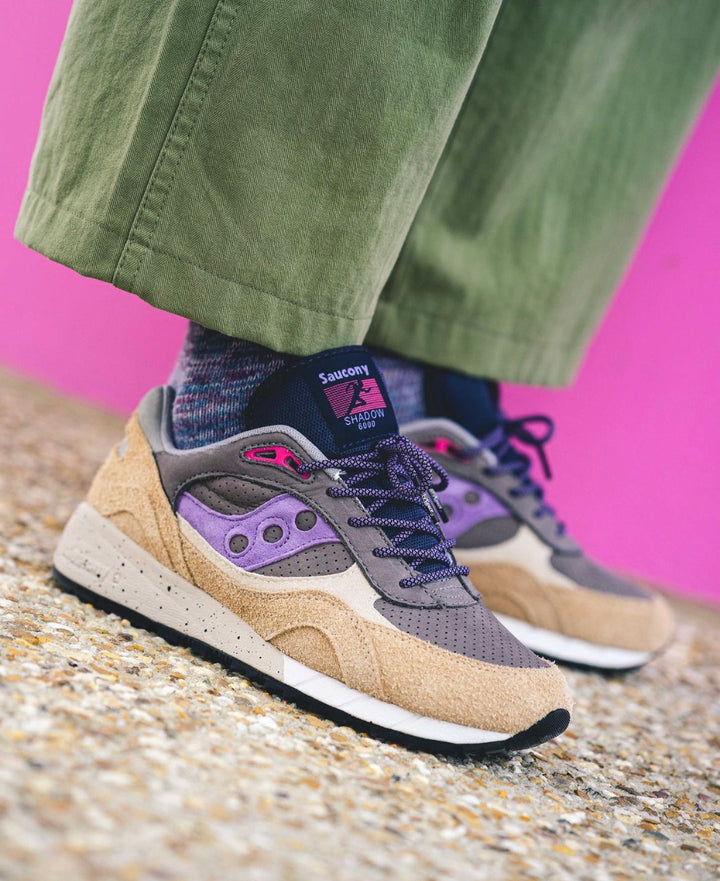 Democratique Socks Relax Chunky Flat Knit Supermelange Organic Cotton Irr - Wild Berry - Off White - Clear Purple - Petroleum Blue - Democratique Socks