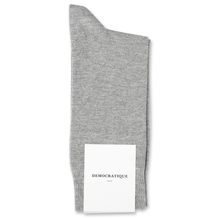 Democratique Socks Originals Solid Light Grey Melange - Democratique Socks