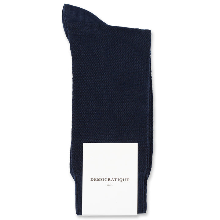 Democratique Socks Pique Solid Color Pack 19 - Five pairs Emerald, Navy, Pink, Purplish Pink and Purple - Democratique Socks