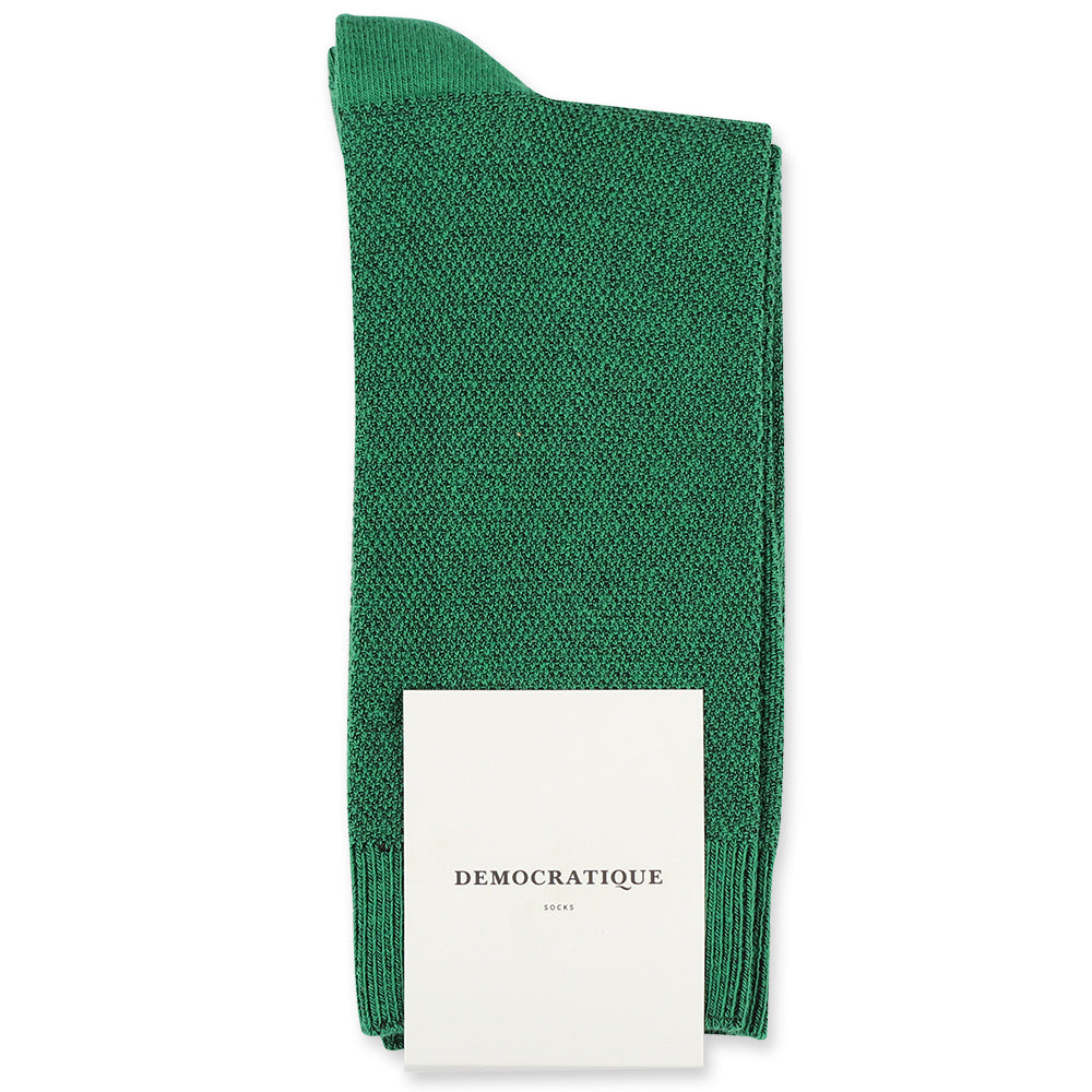 Democratique Socks Originals Champagne Pique Tennis Green - Democratique Socks